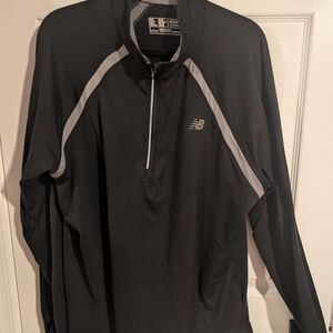 New Balance Men's Black and Gray Performance Jacket